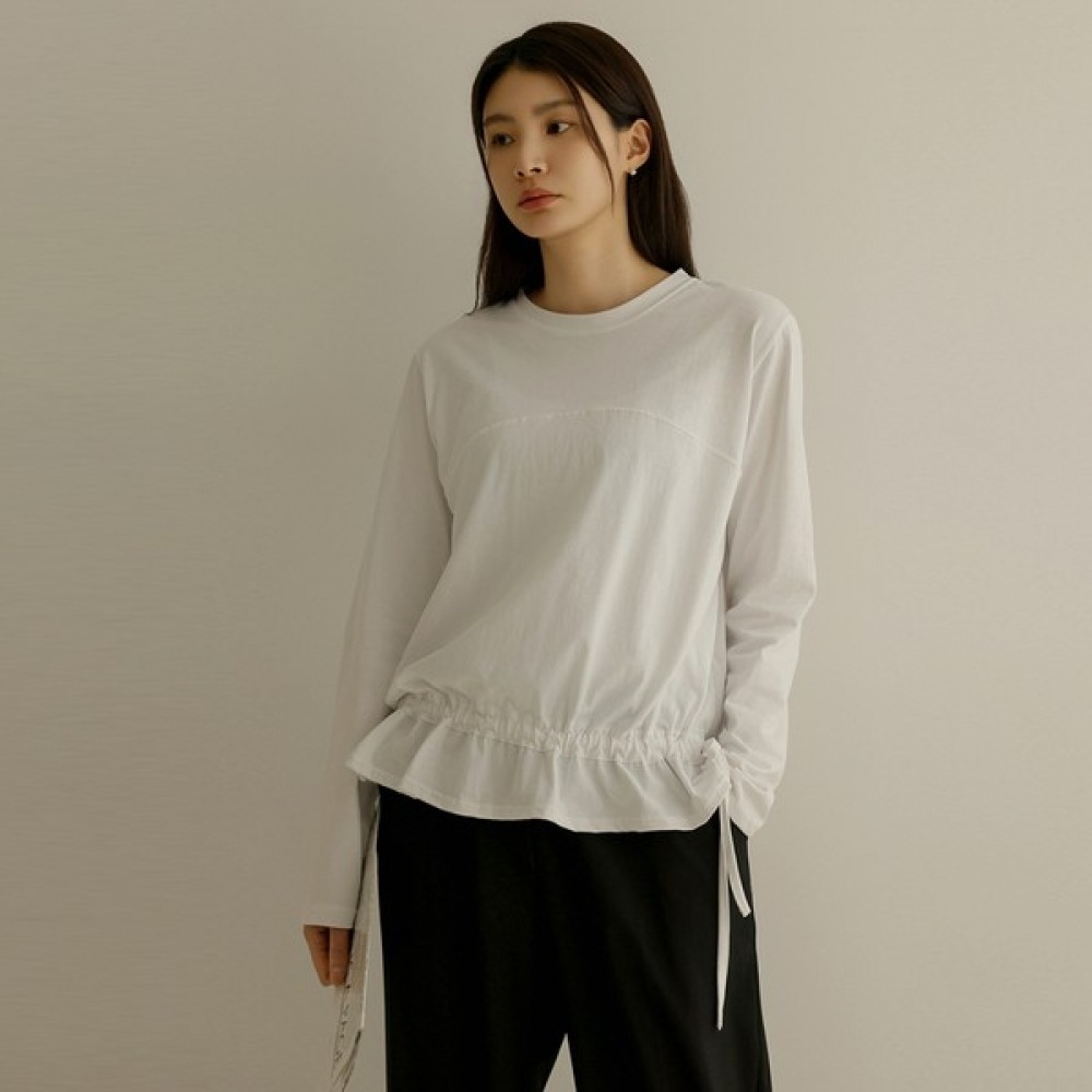 [Elysia] チホ切開ストリングフリルTシャツ 5,612円