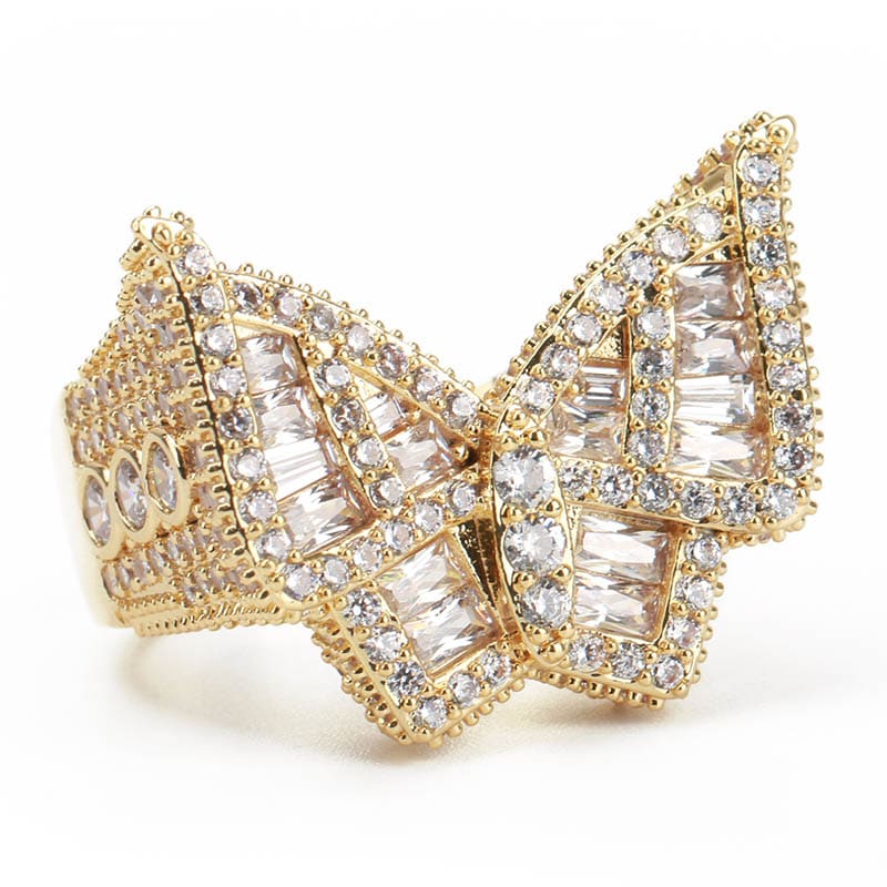 バタフライリング パヴェ [r245]