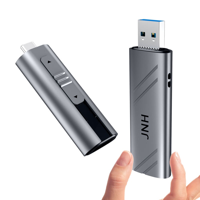 JNH ポータブル SSD 外付け 1TB 1050MB/s USB3.2 Gen2 10Gbps 3D TLC Type-A/Type-C 両対応 新型PS5/PS5/PS4対応 アルミ筐体 3年保