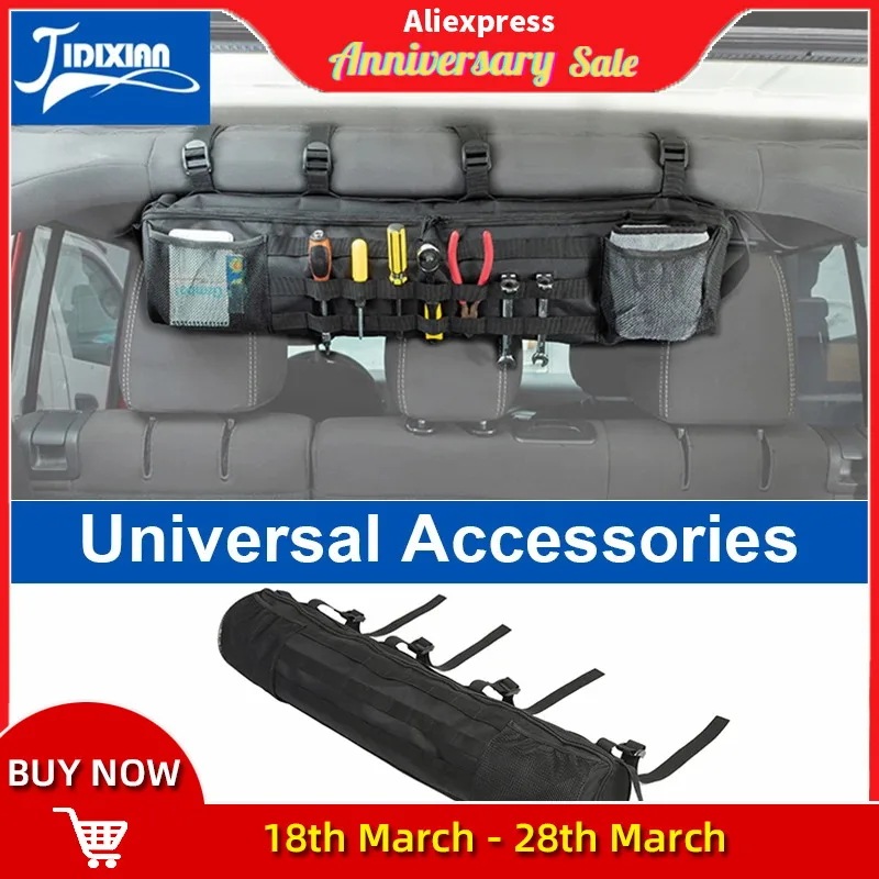 Jiditxian-車のシートバックロールバーツール収納バッグstobingstep wrangler tj jk jlSuzuki jimnyford Fur co