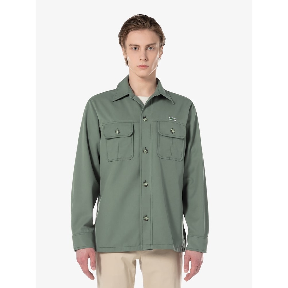 ラコステメンズオープンカラーツイルシャツ CH7245-54G 316 Q2NCH7245-54G316