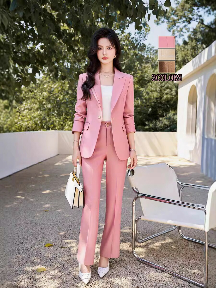 洗えるスーツジャケット+パンツ2点セットフォーマル ビジネススーツ 上品 通勤 OL フォーマル 制服 セレモニースーツ カジュアル 入学式 オフィス セレモニースーツ 20代30代40代 レディース