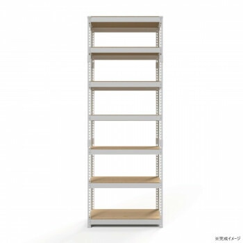 シェルフ7段 幅81cm MK-2287NWH ホワイト