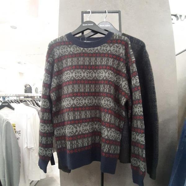 HC09 共用ニット編みふっくらマンツーマンベーシックラウンドニット編みおしゃれおしゃれ (S41938171)