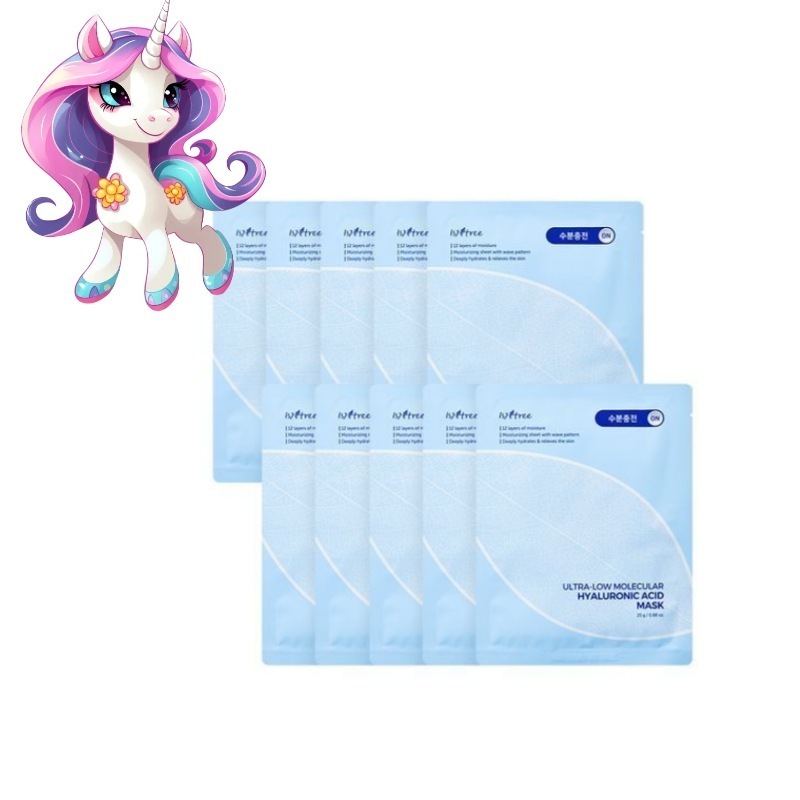 超低分子ヒアルロン酸シートマスク, 10枚