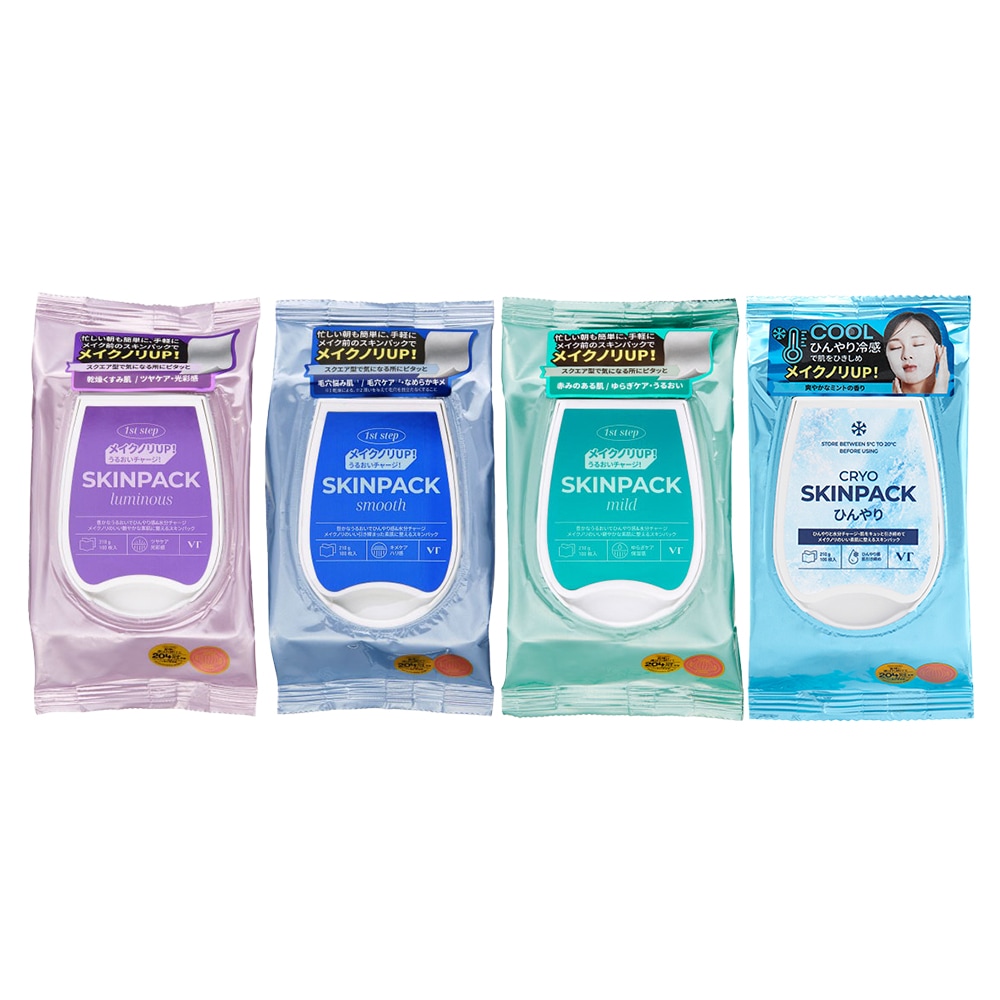 【選べる3個】SKINPACK（100枚入）MILD / SMOOTH / LUMINOUS / CRYO メイク前 顔 デイリー シートマスク フェイス【正規品】