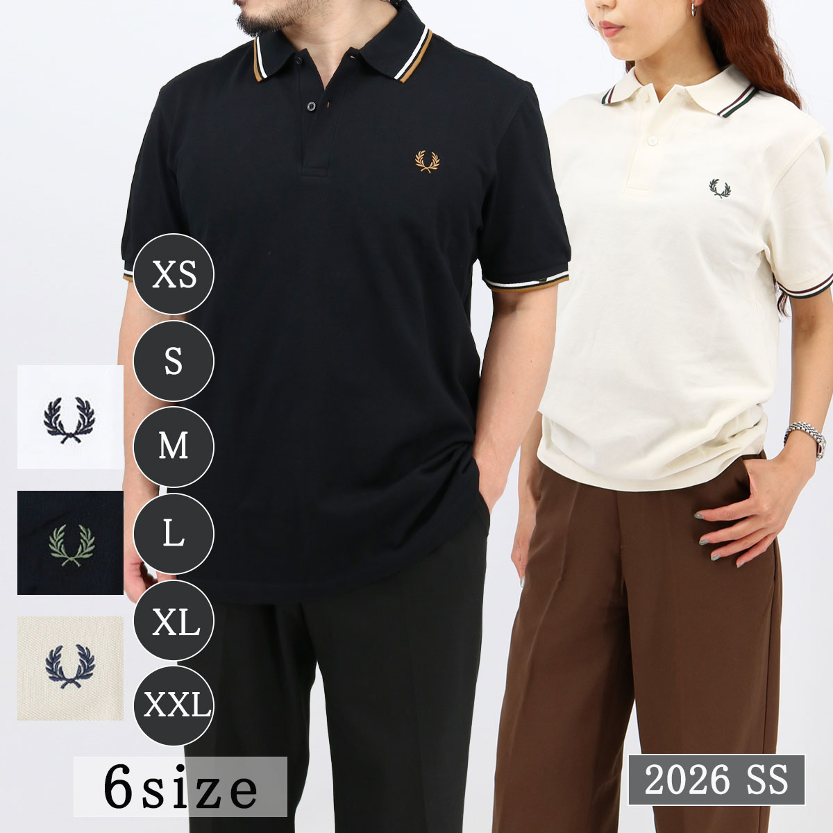 ポロシャツ M3600 TWIN TIPPED Shirt ツイン ティップド 半袖 襟付き メンズ レディース ユニセックス 男女兼用 ロゴ刺繍 ゴルフ ス
