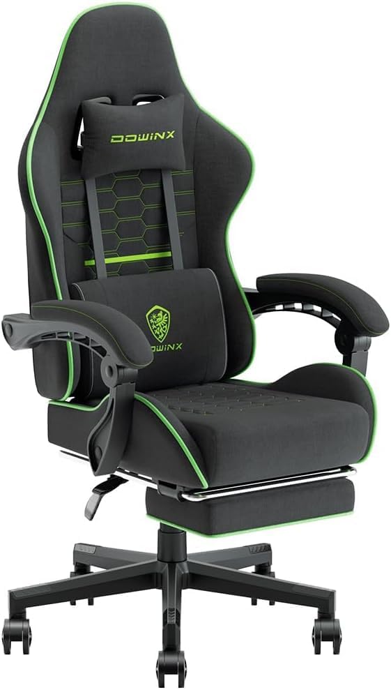 Gaming Chair, Fabric Chair, Computer Chair, Upholstered PC Chair, 140 Reclining Function, Recliner
