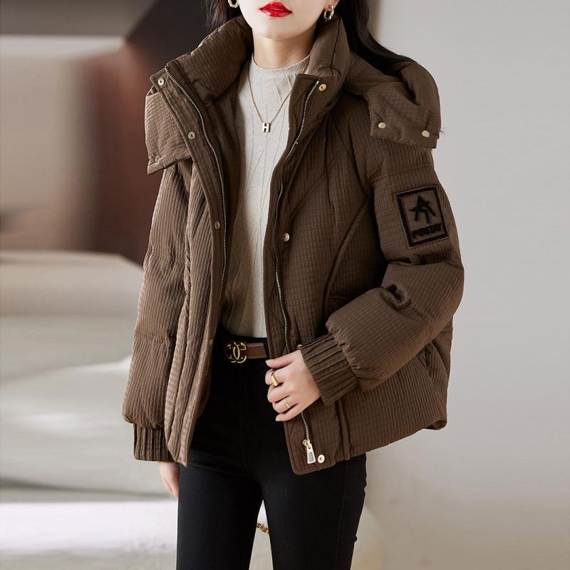 秋服 レディース ファッション オシャレ カワイイ シンプル 大人カワイイ 大きいサイズ フード付き ダウン パッド 冬 コートスタイル 暖かい 綿