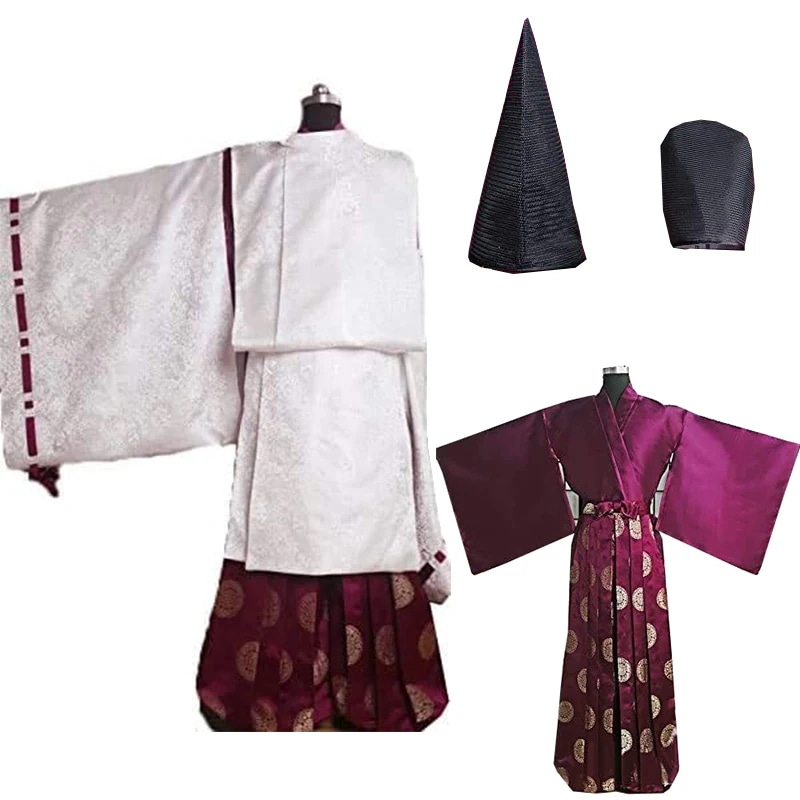 陰陽師 おんみょうじ 正統狩衣 陰陽師風 狩衣 和服 帽子付き ドラマ コスプレ衣装 ハロウィン プレゼント 贈り物 コスプレ 衣装 スカート
