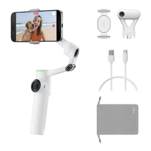 Insta360 Flow 2 Pro AI�g���b�J�[�L�b�g CINSABQB-FLOW225 [�T�~�b�g�z���C�g]