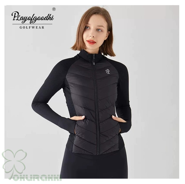 ゴルフ ダウンゴルフウェア レディース アウター ゴルフアウター コート ジャケット 防寒 春秋冬 防風 防撥水 女性用2411glnjk11