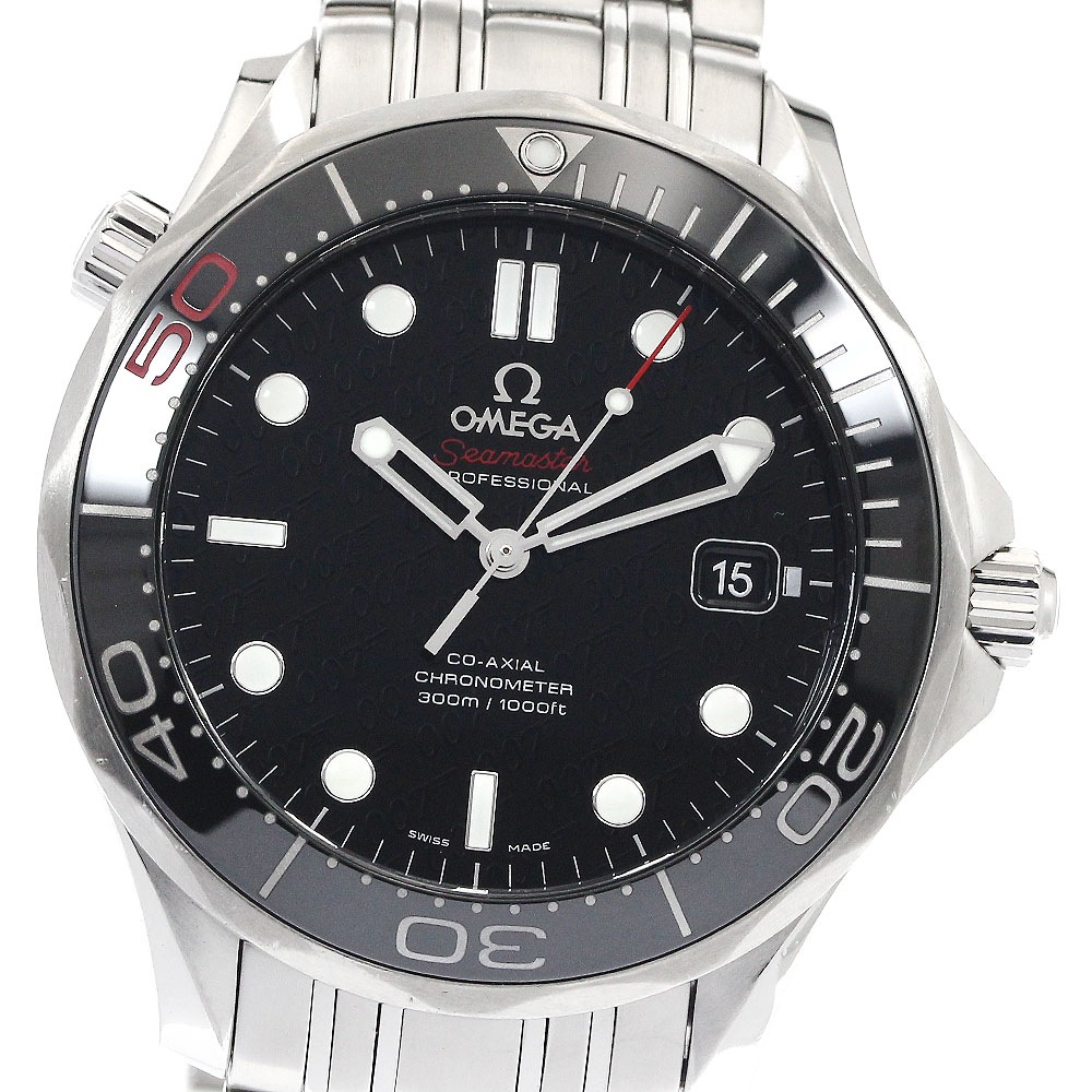 オメガ OMEGA シーマスター ダイバー 300M 50周年モデル コーアクシャル 自動巻き メンズ 保証書付き_886750【中古】