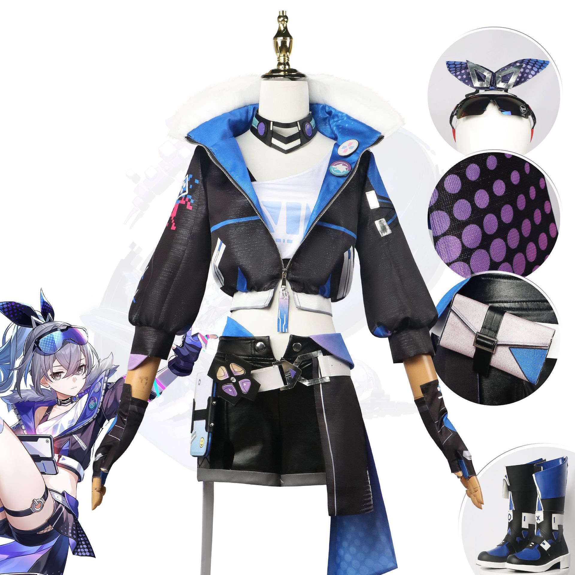 崩壊星穹鉄道cos銀狼cos服二次元アニメゲーム女装フルセットcos