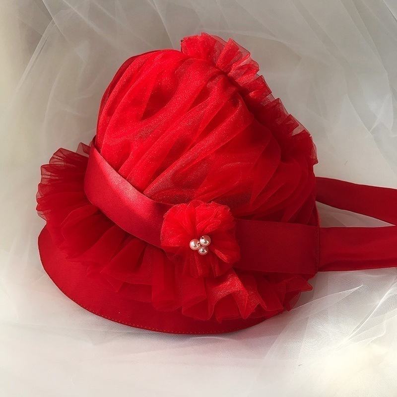 しい赤ちゃん胎児キャップ生児帽子春と秋の焼け防止女の子幼児宮殿帽子子用プリンセス帽子