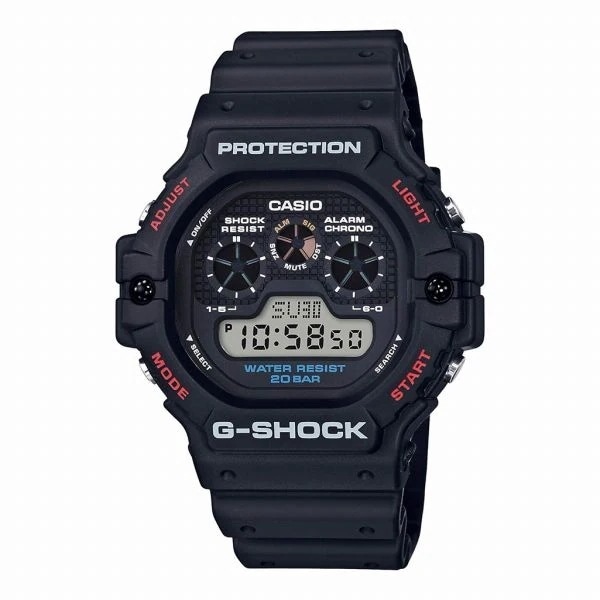 取寄品 正規品 CASIO腕時計 カシオ G-SHOCK ジーショック デジタル表示 丸形 クオーツ 20気圧防水 DW-5900-1JF 人気モデル メンズ腕時計