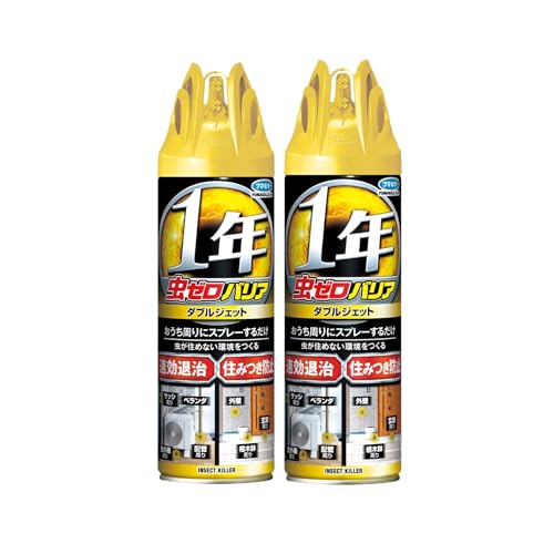 【まとめ買い】フマキラー 虫ゼロバリアダブルジェット450ml×2本