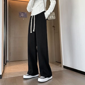 秋冬ズボンの女性学生のゆったりとしたカジュアルなベルベットのズボン