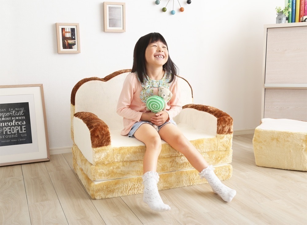ソファーベッド 1人掛け かわいい 低反発 食パン 日本製 座椅子 ロータイプ 完成品 一人掛け ベット