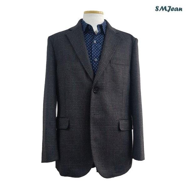SMJ703 男性ウールジャケット ウールコンビ 中年 ウール ざんぴえる ジャケット