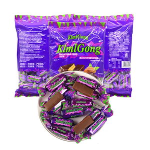 韓国 お菓子 紫の皮糖 ナッツチョコレート 1kg カジュアルスナック チョコレート