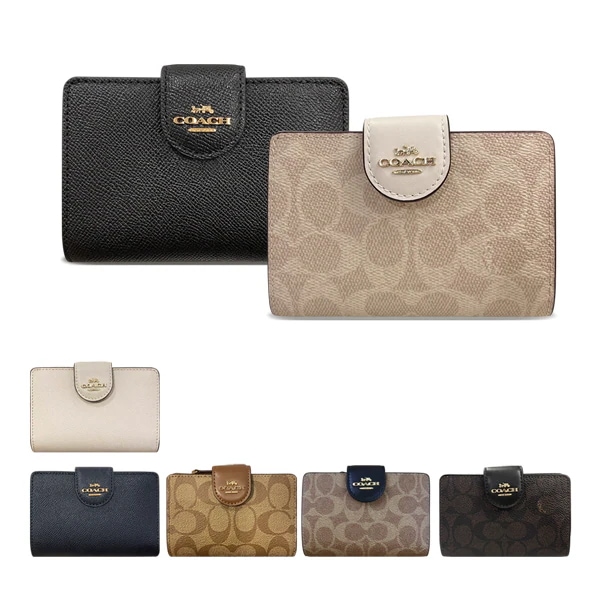 即発 正規品 USA直送 ミディアム 二つ折り財布 C0082/6390/CW786 9,968円