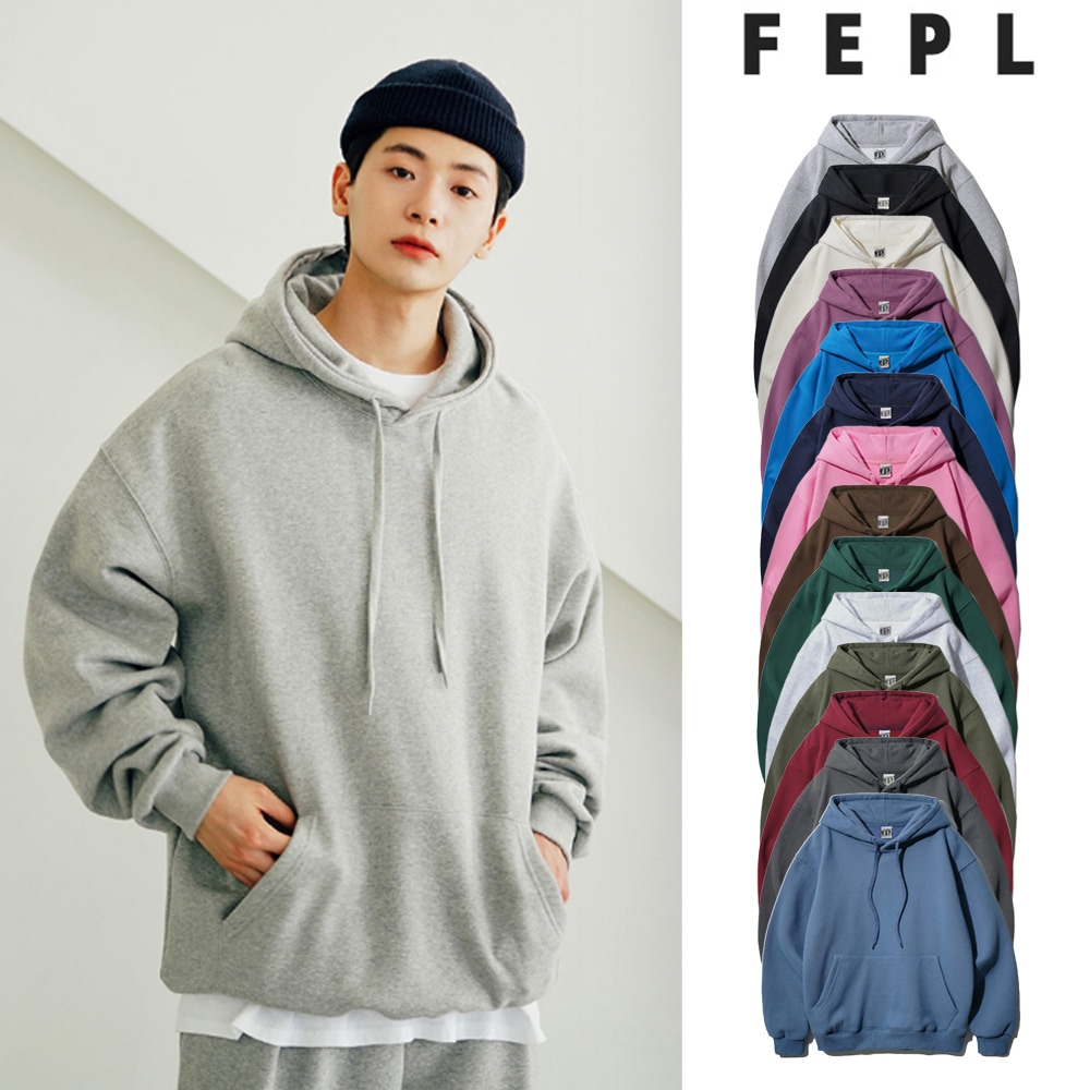 [FEPL] Original Plain Loose Fit Hoodie