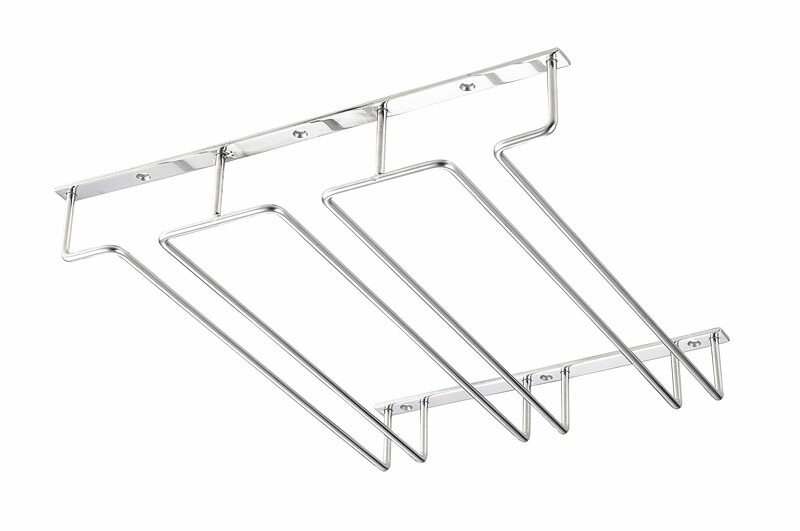 （まとめ買い）カンダ 18-8グラスハンガー 3連 （レール内21x290mm） [x3]