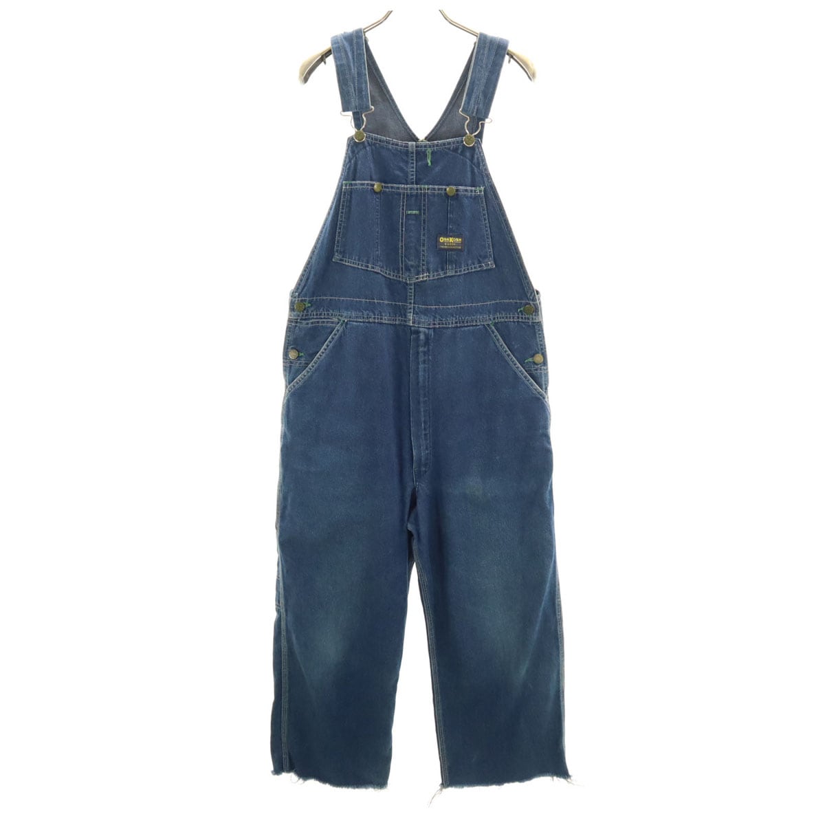 80s ヴィンテージ USA製 デニム オーバーオール w34 ブルー系 レディース 古着