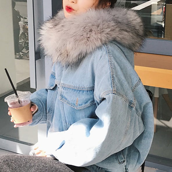 アウター ジャケット おすすめ 人気 流行り トレンド おしゃれ お洒落 激安 安い プチプラ デニムジャケット ブルゾン ショート ジャケット ショート丈 オーバーサイズ フード lout