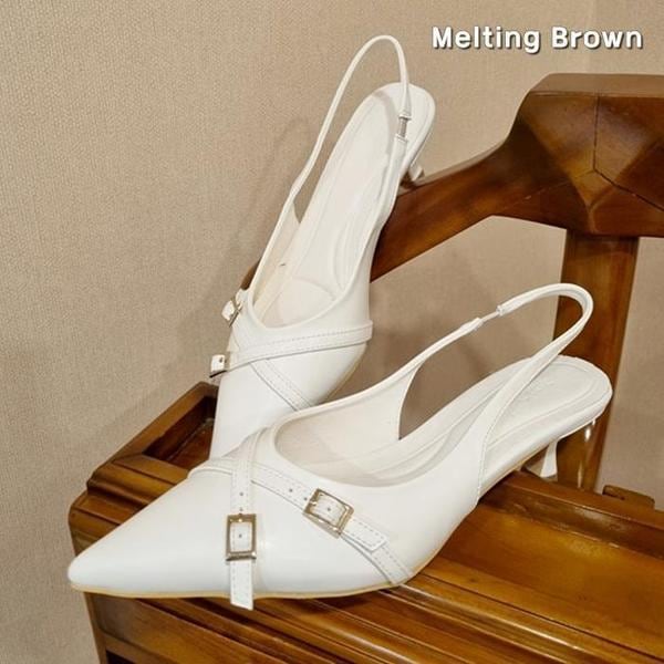 女性スリングバックシューズ 夏の靴 5cm K02
