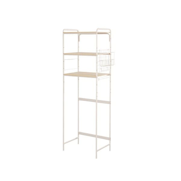 SRR-580 ホワイト/ライトナチュラル スタイル冷蔵庫ラック メーカー直送