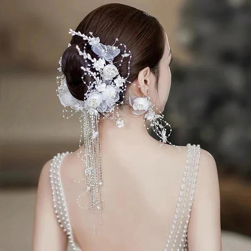 ヘアクセット ブライダル ウェディング 帽子 ホワイトジュビリーつぼみ ウェディング スタイリング小物 ヘアアクセサリー