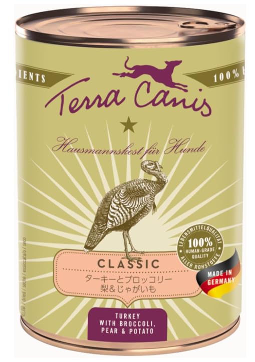 テラカニス クラシック ターキーとブロッコリー 梨&じゃがいも (400g×6缶)