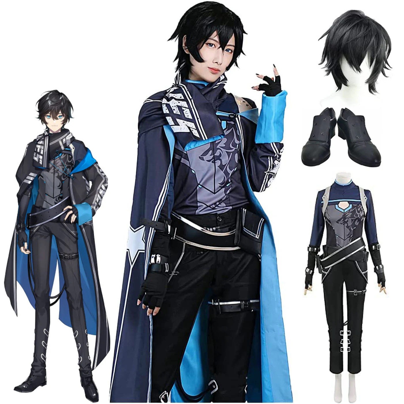 アクシア にじさんじ ウィッグ コスプレ アクシア・クローネ にじさんじ VTuber 風 アクシア・クローネ 黛灰 ローレン