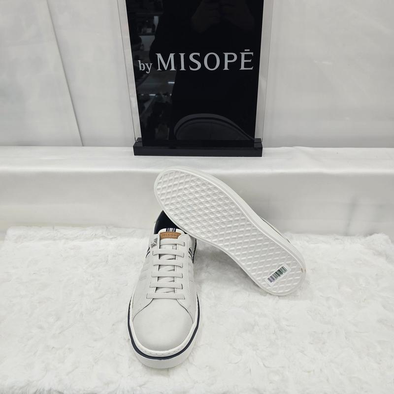 By 男性モダン軽量スニーカー 122HT410FH015 CREAM 4 JJ