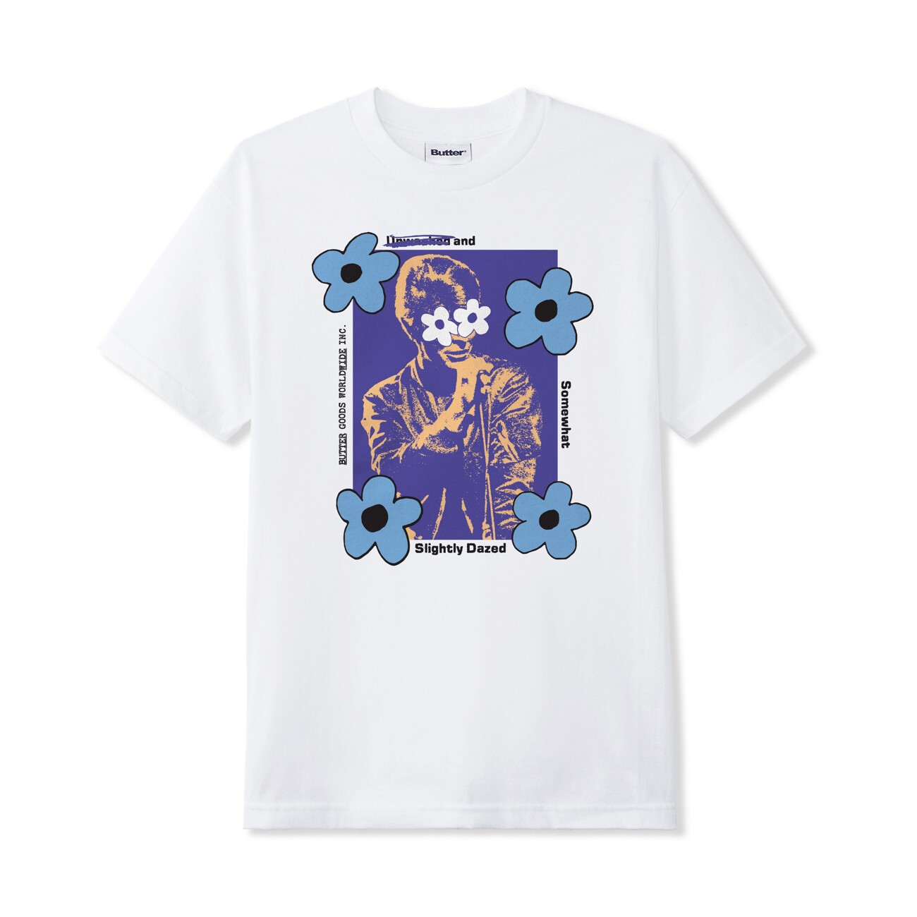 【BUTTER GOODS】 DAZED TEE : WHITE