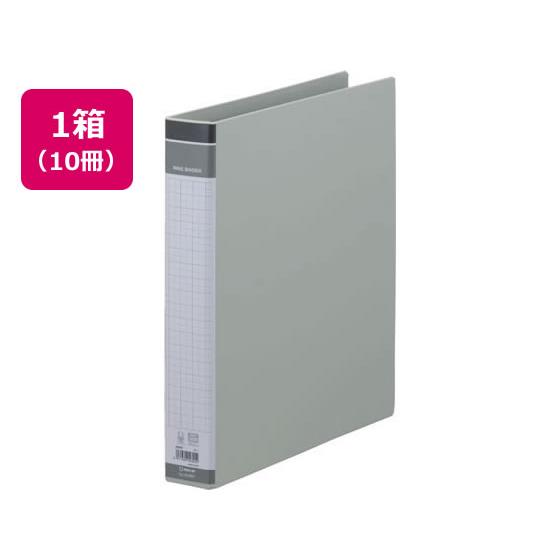 リングバインダーBF A4タテ グレー 10冊 キングジム 669BF-GY