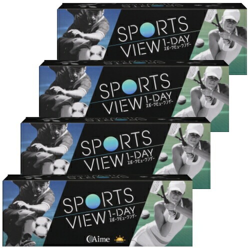 【4箱セット】スポーツビューワンデー 30枚入り 4箱 コンタクトレンズ 1日使い捨て sports view 1day アイミー