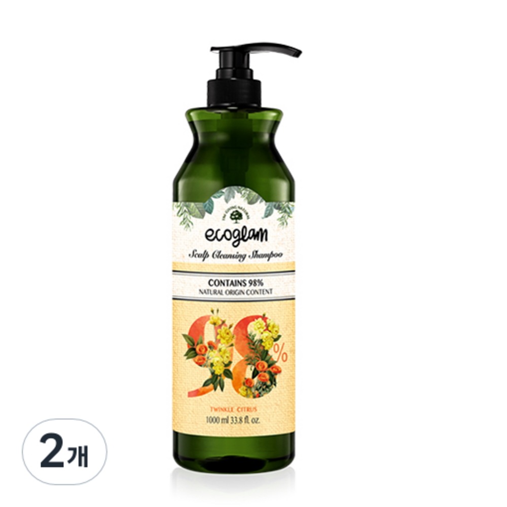 エコグラム スカルプ クレンジング シャンプーtwinle citrus 1000ml2個