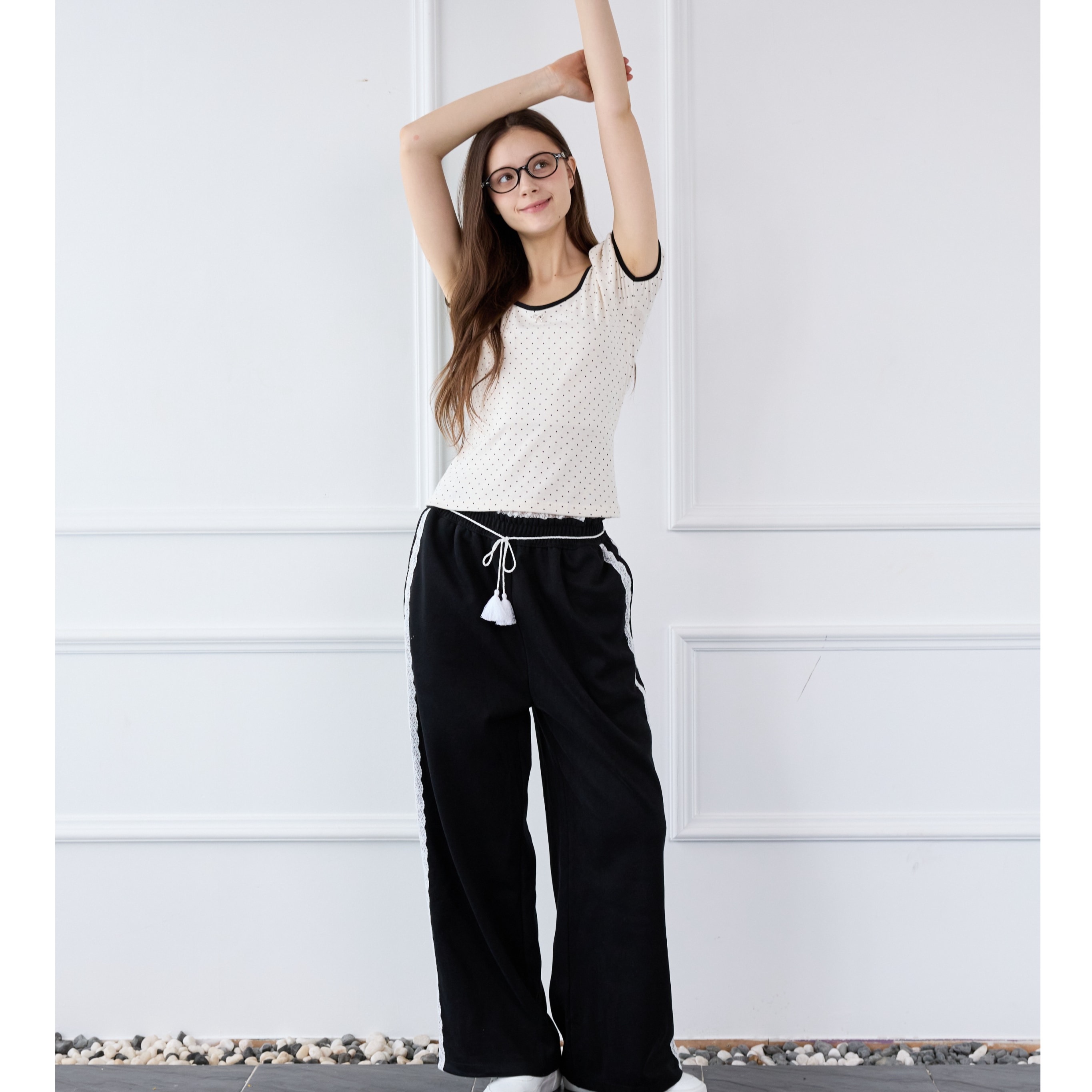 [pink pineapple]MORI（モリ）レーストラックパンツ