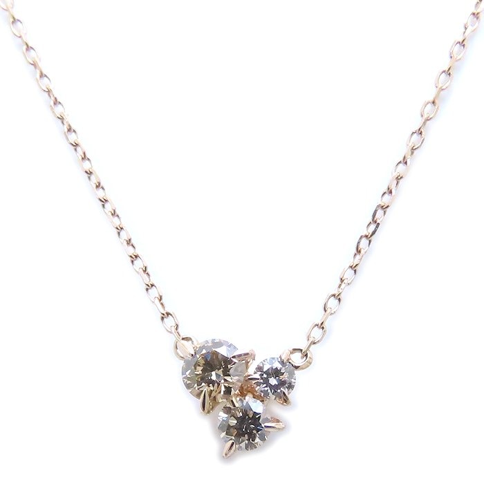 Kashikey カシケイ BDプチ from カシケイ ムク ネックレス ブラウンダイヤモンド0.16ct BPT001 K18BG レディース/294281【中古】