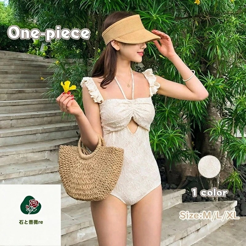 3日で出荷 爆裂超特価 水着 レディース ビキニ レディース 水着 セクシー ワンピース型 夏 背中出し レース編み風 きれいめ 無地 韓国風 20代 30代 40代 超可愛い サロペット ボールドネ