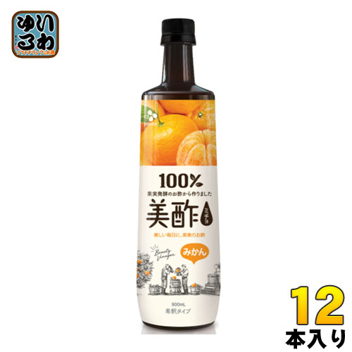 【人気No.1】 みかん 美酢(ミチョ) CJジャパン 900ml 12本入 ボトル 健康酢・酢飲料