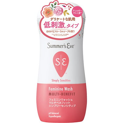 他サイト： Summers Eve(サマーズイブ) サマーズイブ フェミニンウォッシュ マルチベネフィット シンプリーセンシティブ(237ml)の商品画像