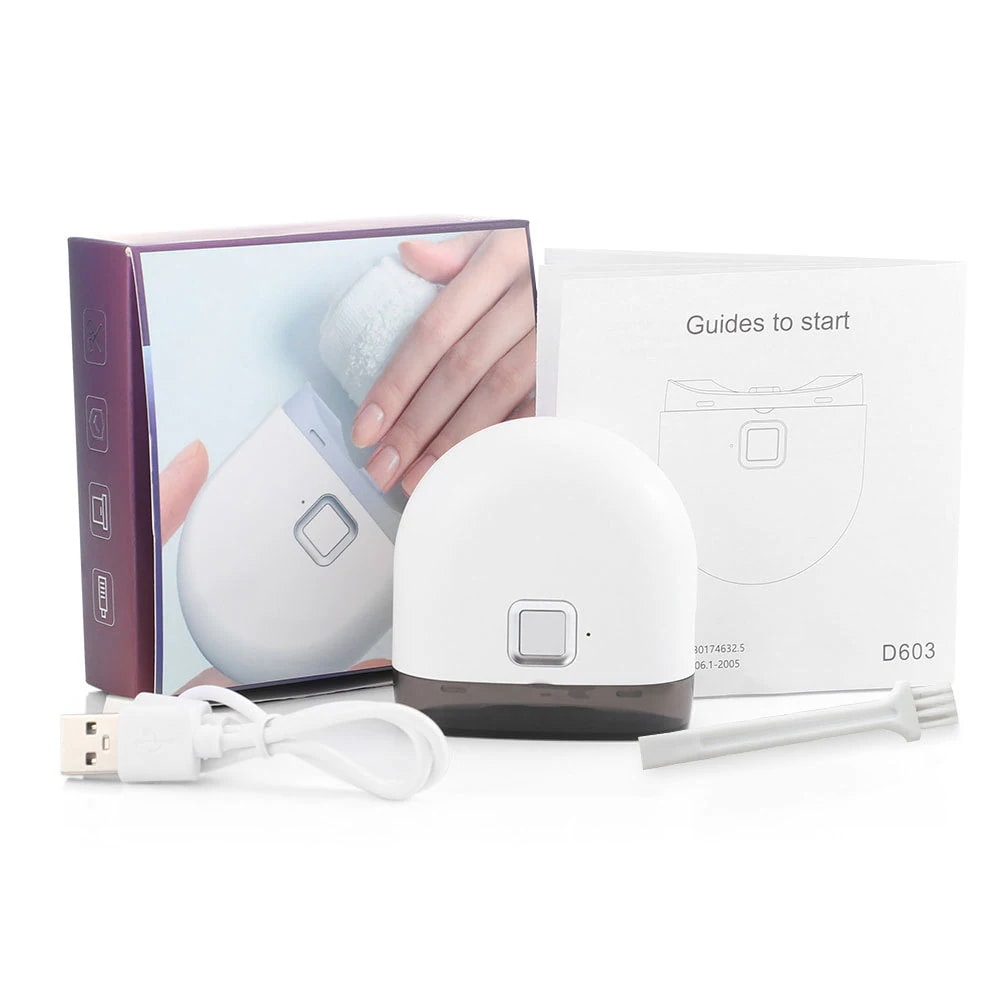 全自動ライト付き2段電動爪切りネイルツール爪とぎ器老人子供爪とぎ器白30%までに制限