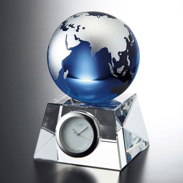 GW1000-11050 グラスワークスナルミ ブルーアース デスククロック(S)