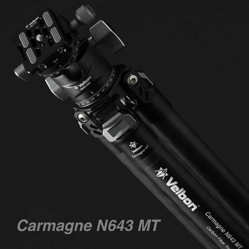 ベルボン　中型カーボン三脚 4段 Carmagne （カルマーニュ） N643 MT ベルボン (Velbon) [自由雲台]　CM-N643MT