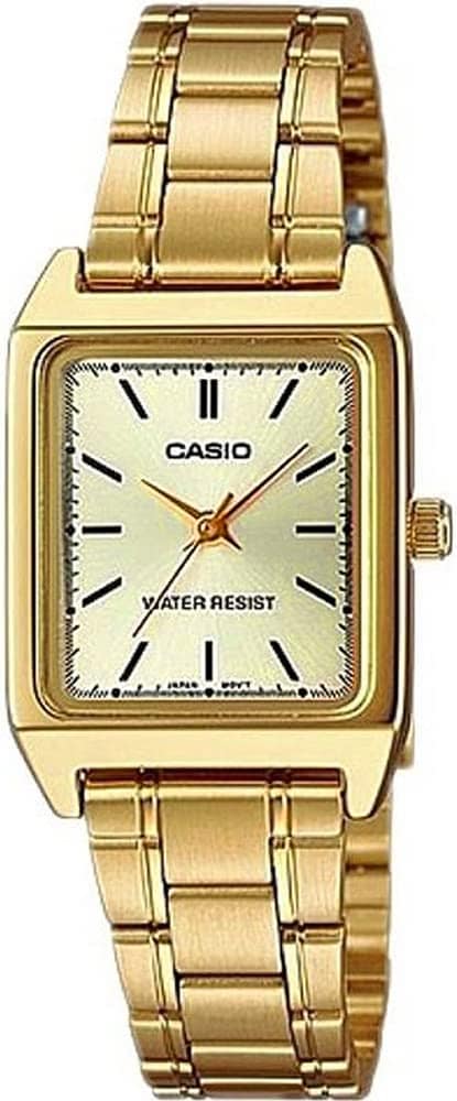 Qoo10最安値挑戦 [カシオ] CASIO スタンダード クオーツ レディース 腕時計 LTP-V007G-9E ゴールド メタルバンド 海外モデル [並行輸入品]