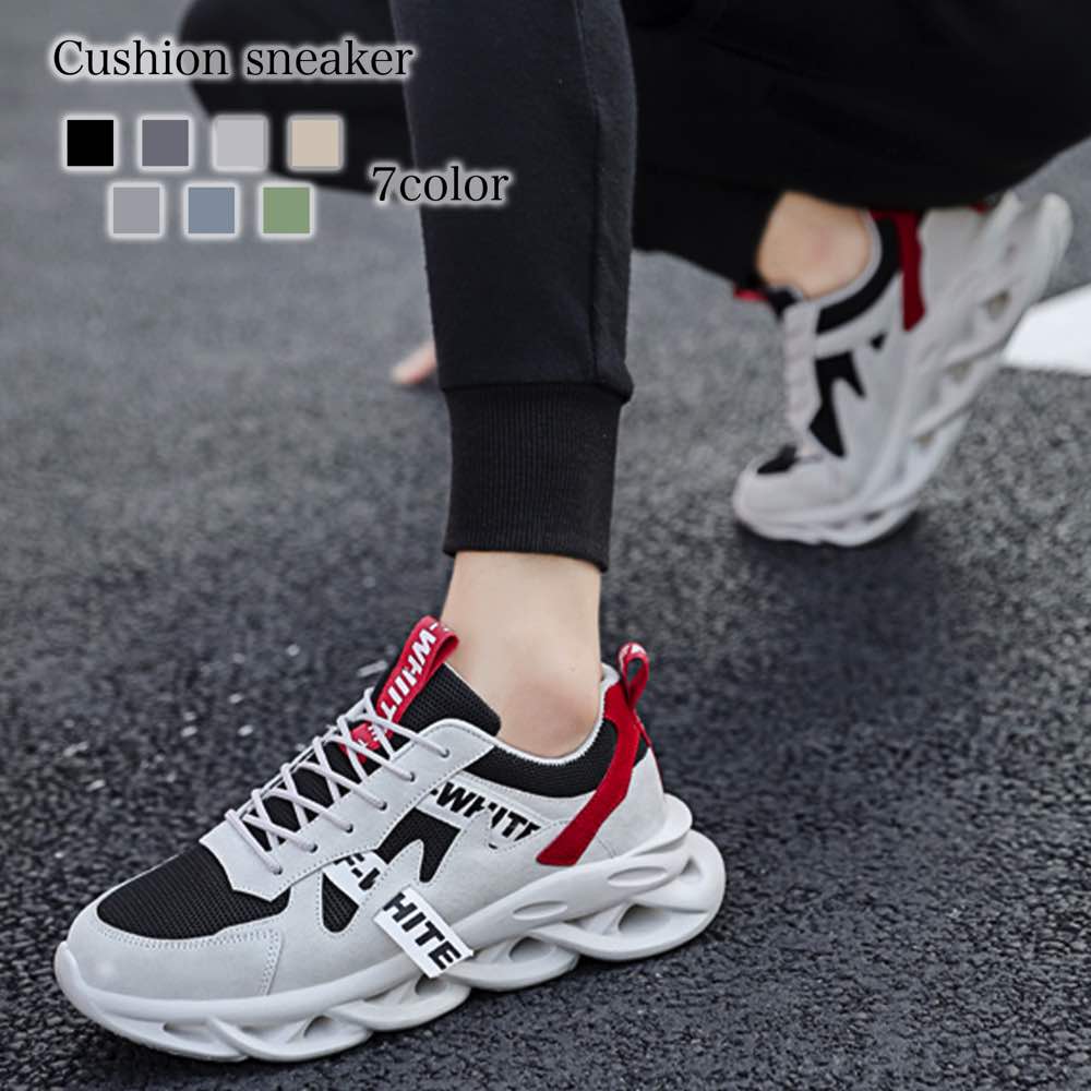 スニーカー メンズ クッションスニーカー 幅広 高い 防水 ブラック ウォーキング シークレットシューズ マジック 秋 ホワイト 身長UP おしゃれ 黒 結ばない 靴紐 ローカット 冬 4E 軽量 疲